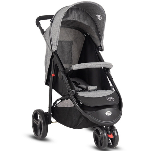 Baby Joy Portable 3 Wheel Folding Baby Stroller Kids Travel Pushchair Newborn Gray