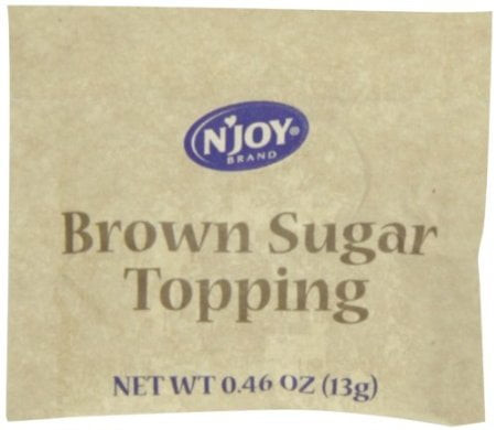 (price/case)n'joy Brown Sugar Oatmeal Topping 13 Grams - 125 Per Case