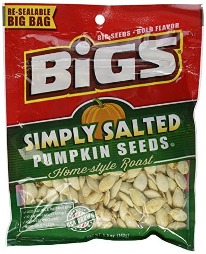 Bigs, Pumpkin Seeds, Home-style Roast, Simply Salted (pack Of 4)