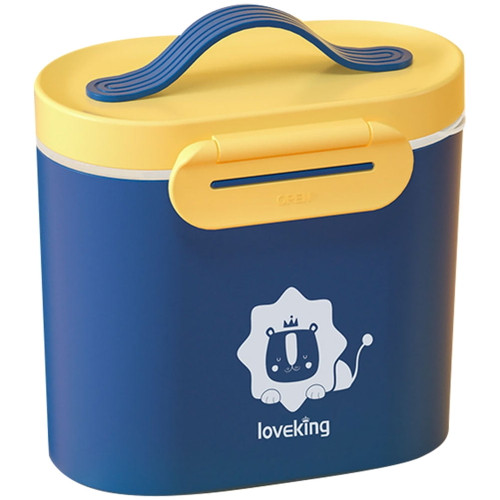 Hemoton 1 Set Useful Milk Powder Box Large Capacity Baby Food Box Cereal Case With Spoon