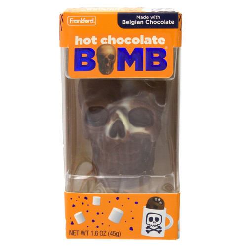 Frankford Milk Chocolate Bomb Skull With Mini Marshmallows 1.6 Ounces