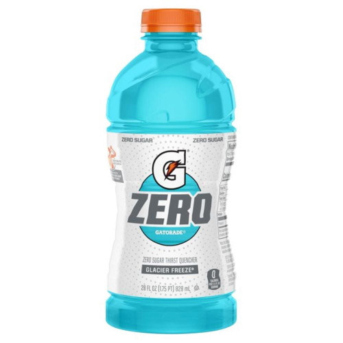 Gatorade Zero Glacier Freeze, Sport Drink, 28 Oz Plastic Bottle, Quantity Of 6