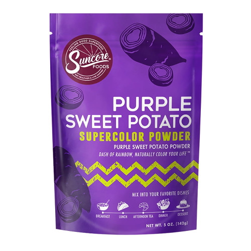 Suncore Foods Gluten-free Purple Sweet Potato Supercolor Powder, 5oz, Purple Food Coloring Powder