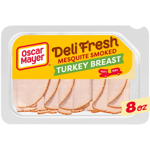 Oscar Mayer Deli Fresh Mesquite Smoked Sliced Turkey Breast Deli Lunch Meat, 8 Oz Package