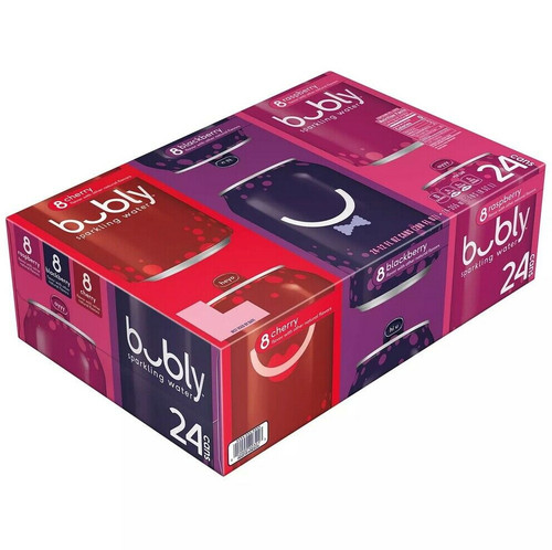 24 Pk. 12 Oz./pack Bubly Sparkling Water Variety Pack