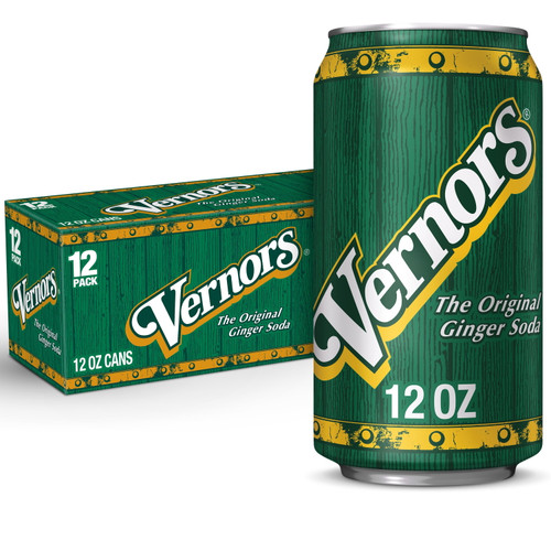 Vernors Original Ginger Ale Soda Pop, 12 Fl Oz, 12 Pack Cans