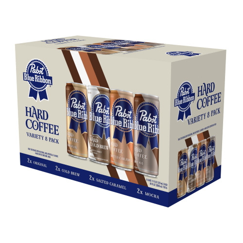 Pabst Blue Ribbon Hard Coffee Latte Variety Pack, 8 Pack, 11 Oz Cans
