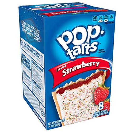 Pop-tarts Breakfast&nbsp;toaster Pastries, Frosted Strawberry Flavored, Bulk Size, 96 Count (pack Of 12, 14.7 Oz Boxes)