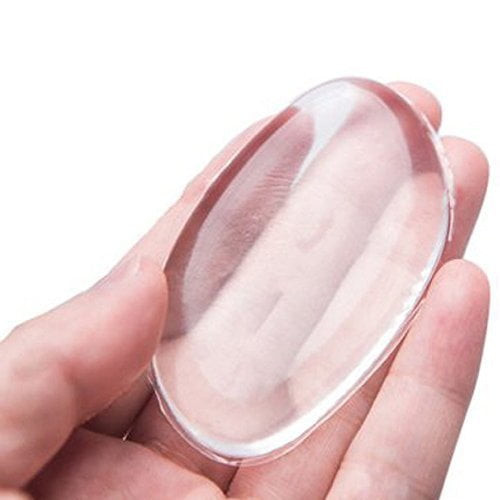Silicone Makeup Sponge - Gel Foundation Makeup And Puff Bb - Cosmetic Beauty Tools Blender Clear 2 Pack