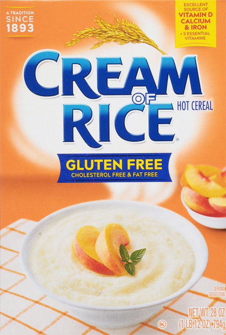 Cream Of Rice Gluten Free Hot Cereal 28 Oz Pack Of 12