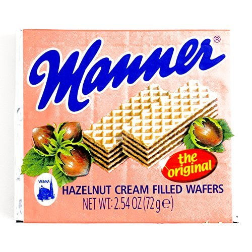 Manner Hazelnut Wafers 2.54 Oz Each (2 Items Per Order)