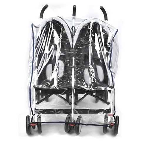 Kids Transparent Universal Double 360 Stroller Rain Cover Sitting