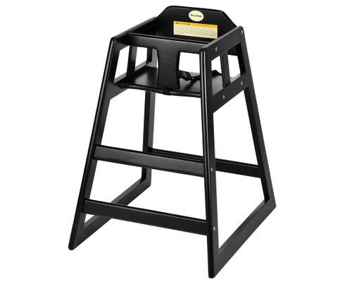 Alpine Industries Espresso Rubberwood Tip Resistant Ages 1 To 3 High Chair