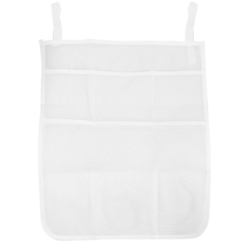 Hemoton Baby Hanging Storage Bag Diapers Clothes Storage Pouch Hanging Pouch Mesh Wall-mounted Storage Bag (white)