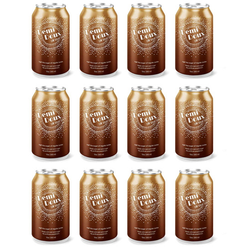 Demi Doux Low Sugar Diet Root Beer Soda 12-pack