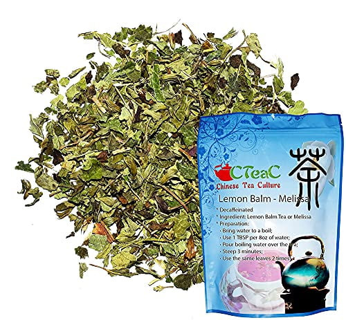 Lemon Balm Tea, Melissa Tea, Decaffeinated, The Tea Is Flavorful And Aromatic, It Also Can Be Good For Cosmetic And Culinary Uses, Also Useful For Making An Aromatic And Savory Tea, Loose Tea - 2oz