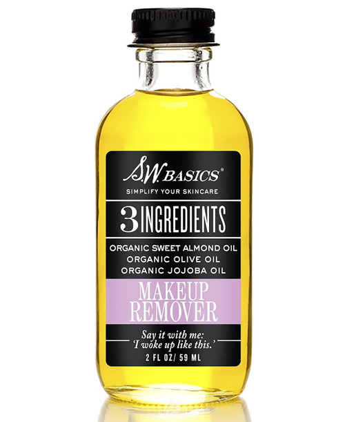 S.w. Basics Makeup Remover With Organic Sweet Almond, Olive Jojoba Oils, 2 Oz
