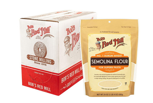 Bobs Red Mill Semolina Pasta Flour, 24 Oz (pack Of 4)