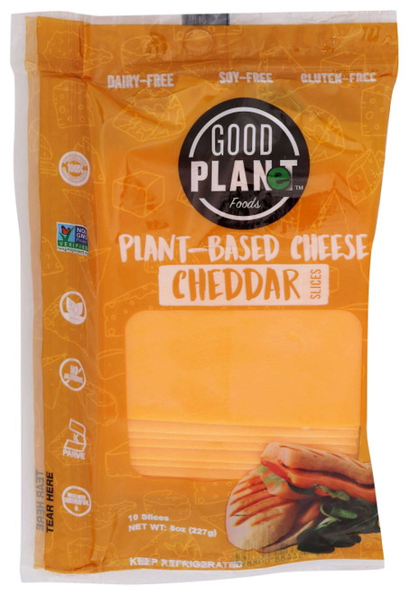 (7 Pack)good Planet Vegan Cheddar Slices, 8 Oz.
