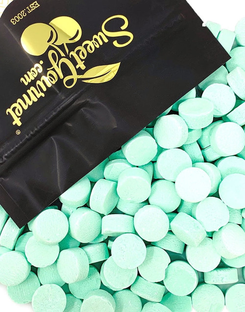 Sweetgourmet Green Spearmint Lozenges | Canada Mint Bulk Candy | 2 Pounds