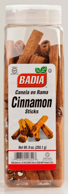 Badia Cinnamon Stick Seasoning, 9 Oz Bottle