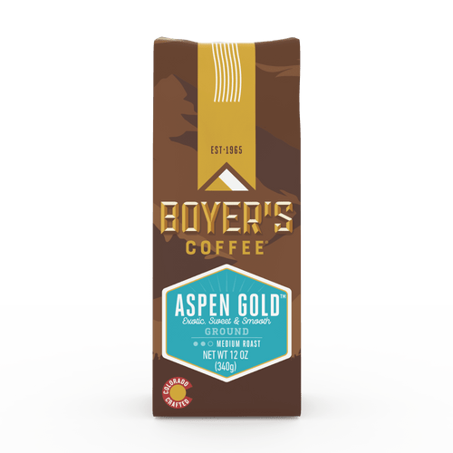 Boyer's Coffee Aspen Gold Medium Roast Ground Coffee, 12 Oz