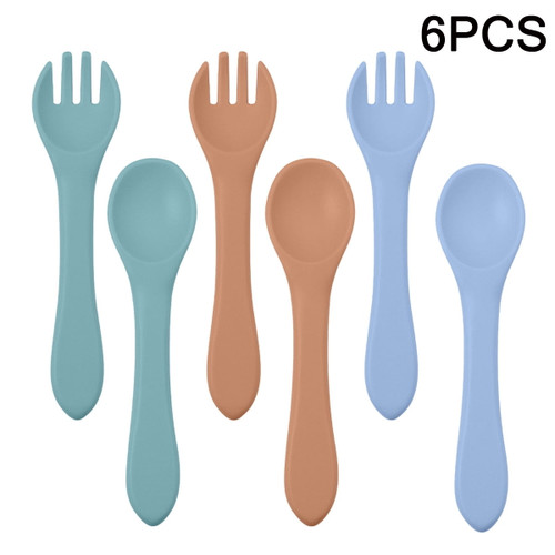 Silicone Baby Spoon, Baby First Stage Feeding Spoon, Soft Tip, Easy To Place Gums, Flexible Design, Encourage Self Feeding, Super Durable And Non Fragile, Anti Dishwasher And Boiling, 3 Sets 6pcs