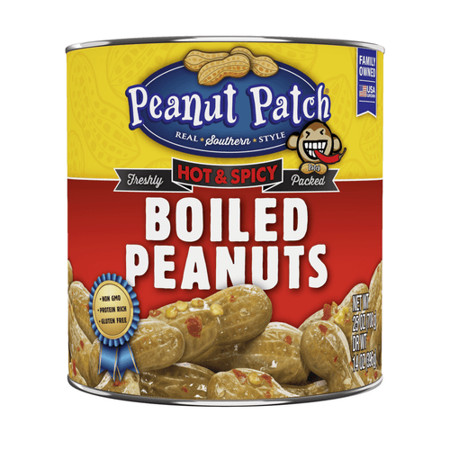 Peanut Patch Hot & Spicy Boiled Canned Peanuts, 25 Oz, Can