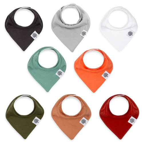 Parker Baby Organic Cotton Bandana Bibs - 8 Pack Unisex - Estes Set