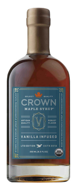 Crown Maple Vanilla Infused Organic Syrup, 8.5 Fl Oz