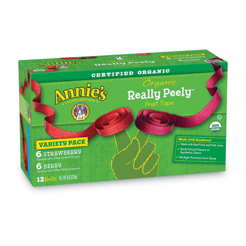 Annies Strawberry/berry Organic Really Peely Fruit Tape Variety Pack, 12 Count