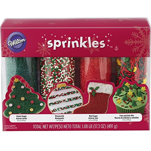 Wilton Holiday Sprinkles 4-pack