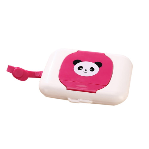 Baby Travel Wipe Case Child Wet Wipes Box Changing Dispenser Storage Holder Pink