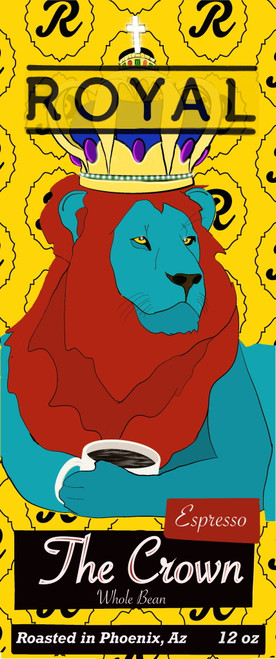 Royal Coffee Bar - Crown Espresso Blend, Whole Bean, 12oz