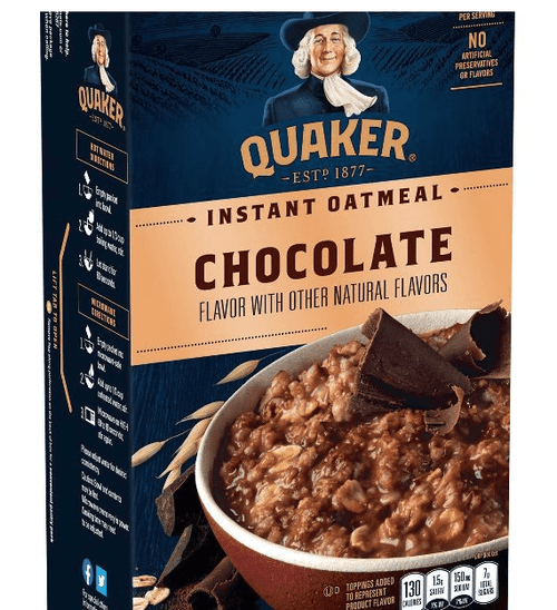 Quaker Instant Oatmeal Chocolate - 12oz