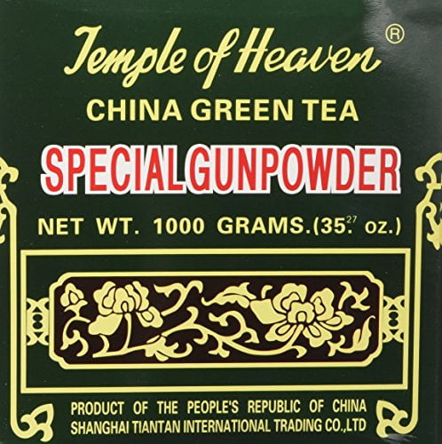 Ninechef Bundle - China Green Tea Special Gunpowder 1 Kilo (1000grams Or 35.27 Oz) Guaranteed Authenticity + 1 Ninechef Brand Long Handle Spoon