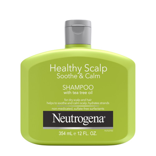 Neutrogena Tea Tree Oil Shampoo To Refresh & Moisturize Dry Scalp & Hair, Healthy Scalp Soothe & Calm, Sulfate-free Surfactants, Color-safe, 12 Fl Oz