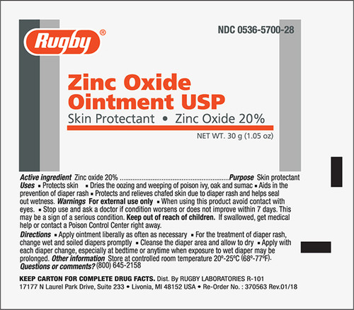 Rugby Zinc Oxide Ointment 30g