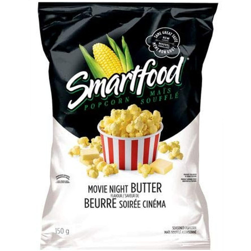 Smartfood Movie Night Butter Flavoured Popcorn 150g/5.3oz Imported From Canada