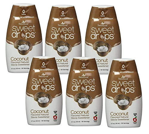 Sweetleaf Wisdom Sweet Drops Coconut 1.7 Fl.oz 6 Pack Sweetleaf Sugar_substitute