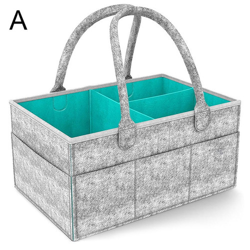 Large Baby Diaper Caddy Storage Organizer For Nursery Portable Diaper Basket For Changing Station A