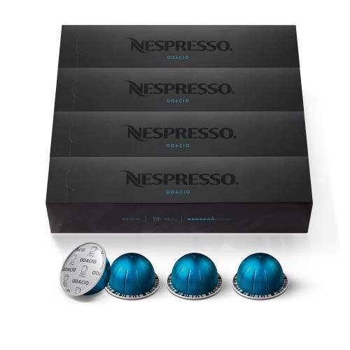 Nespresso Odacio Dark Roast Vertuoline Coffee Pods, 40 Ct (4 Boxes Of 10)