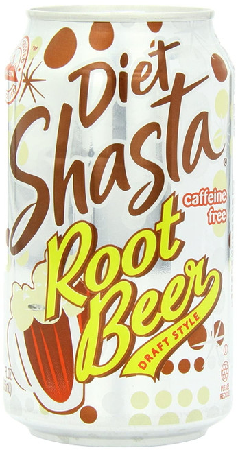 Shasta Diet Root Beer Soda, 12-ounce Cans (pack Of 24)