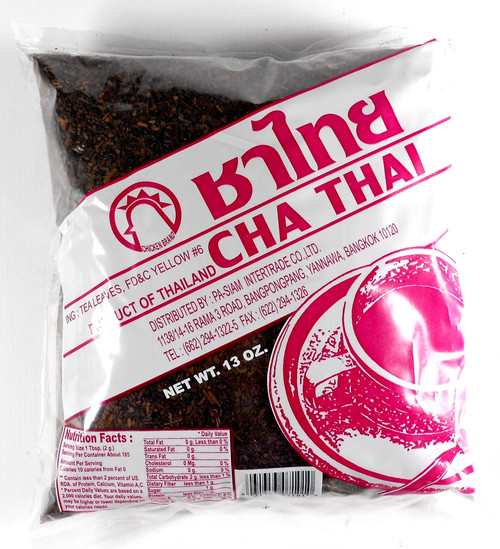 Cha Thai Tea Leaves Mix For Thai Iced Tea Restaurant Style 13 Oz.