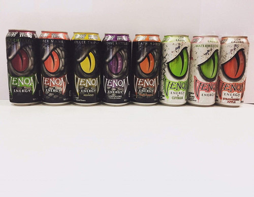 Venom Energy Drink - Variety Pack 16 Ounce (pack Of 16), 16 Oz Marked Cans, Body Energy Drink