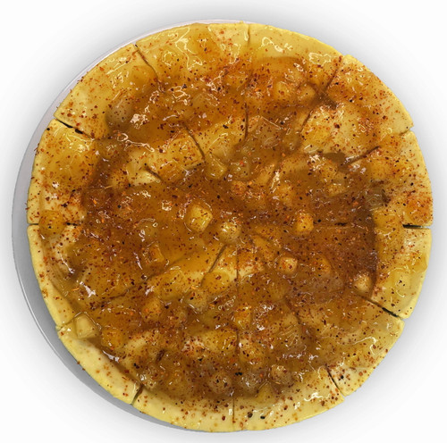 Andy Anand Tangy Apple Cheesecake 9" Fresh Made In Traditional Way, Decadent With Greeting Card, Birthday Valentine, Christmas, Mothers Fathers Day, Anniversary, Gourmet Food (2 Lbs)