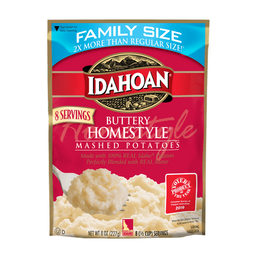 Idahoan Buttery Homestyle® Mashed Potatoes Family Size, 8 Oz Pouch