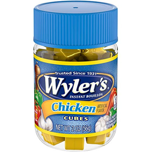 Wylers Instant Bouillon Chicken Flavored Cubes (2 Oz Jar)