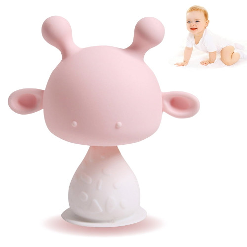 Baby Food Feeder/fruit Feeder Pacifier Silicone Baby Feeder Teether For Babies Infant Teething Toys For 3 Months+ Bpa Free, With Pacifier Clip & Travel Case