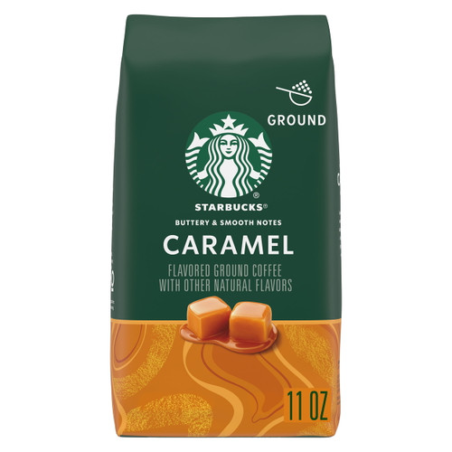 Starbucks Caramel Flavored Coffee, Ground Coffee, Naturally Flavored, 11 Oz